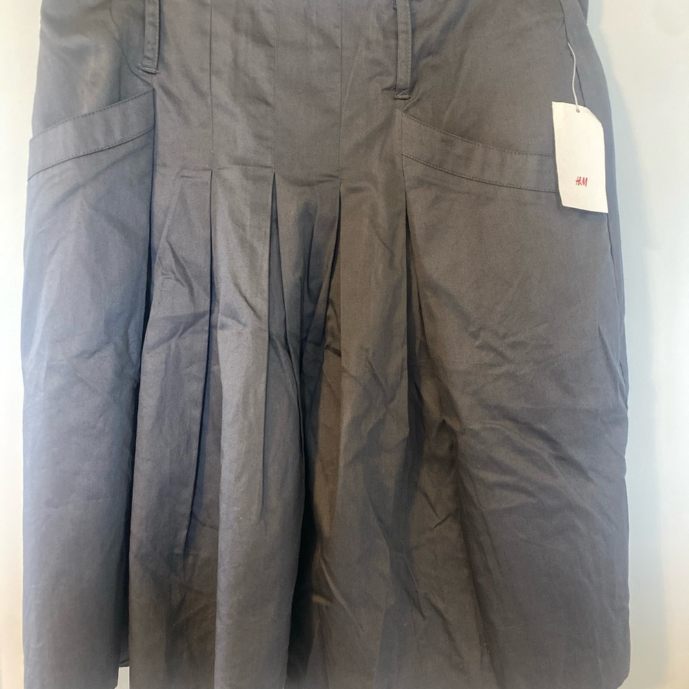 H&M Charcoal A-Line Skirt